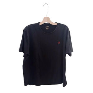 Polo Ralph Lauren Tshirt Black Red Logo Short Sleeve